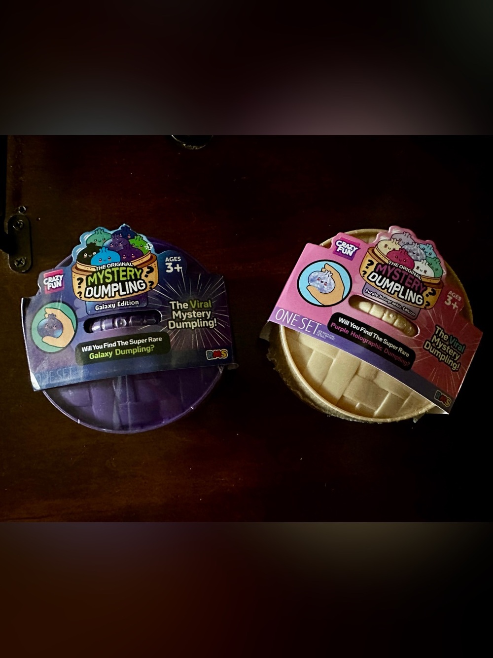 Set of 2 Mystery Dumpling Galaxy & Gold Set - Novelty Squeeze Toy